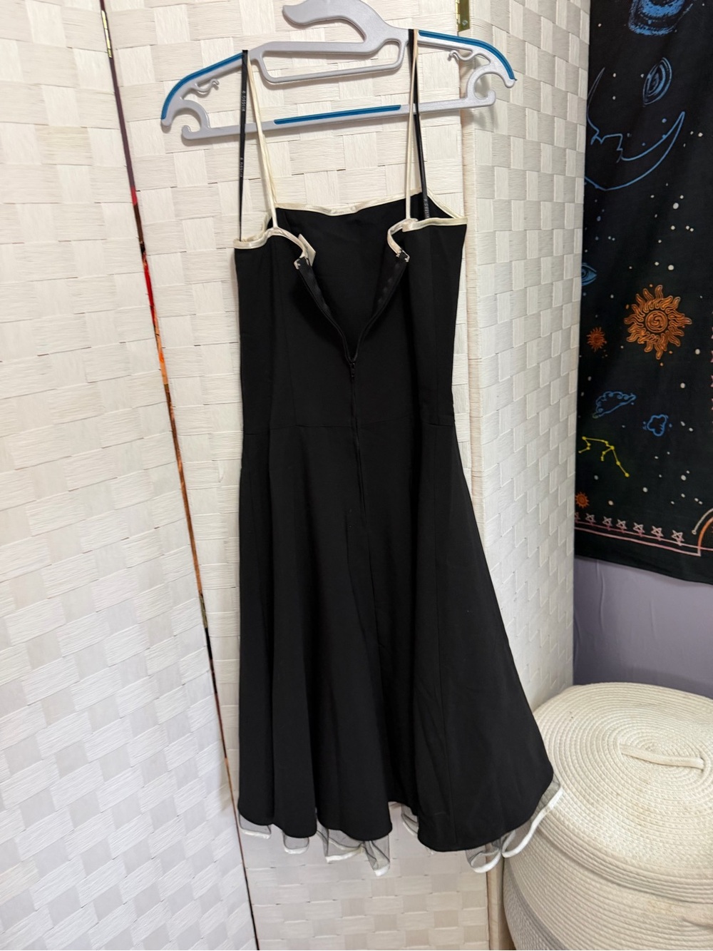 Halloween Black  Dress with Contrast Trim - Picture 2 of 4